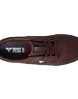 Top view of Fallen Footwear Mexico Phoenix skate shoe in wine suede and canvas with gum sole and Impact Foam insole