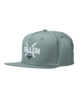Fallen Footwear Mexico moss green snapback cap with white embroidered logo on the front panel