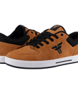 Fallen Footwear Mexico Patriot skate shoes in wheat suede with black accents and a durable white cupsole