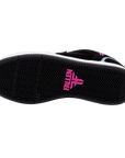 Fallen Footwear Mexico Pawn x Manchester Orchestra skate shoe showing the black rubber cupsole with pink logo detail