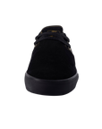 Fallen Footwear Mexico The Easy black suede skate shoe with gold stitching and low-profile design