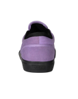 Fallen Footwear Mexico The Easy slip-on skate shoe in violet nubuck and canvas with a black vulcanized heel