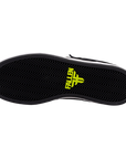 Fallen Footwear Mexico Trooper skate shoe black and gray cup-sole with lime green logo detail on the tread