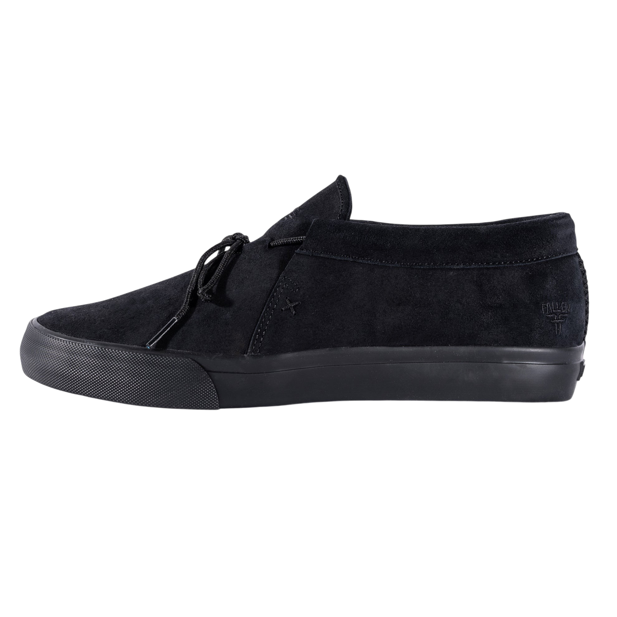 Fallen Footwear Mexico Apache Tommy Sandoval black vulcanized skate shoe in waxed suede and cotton twill