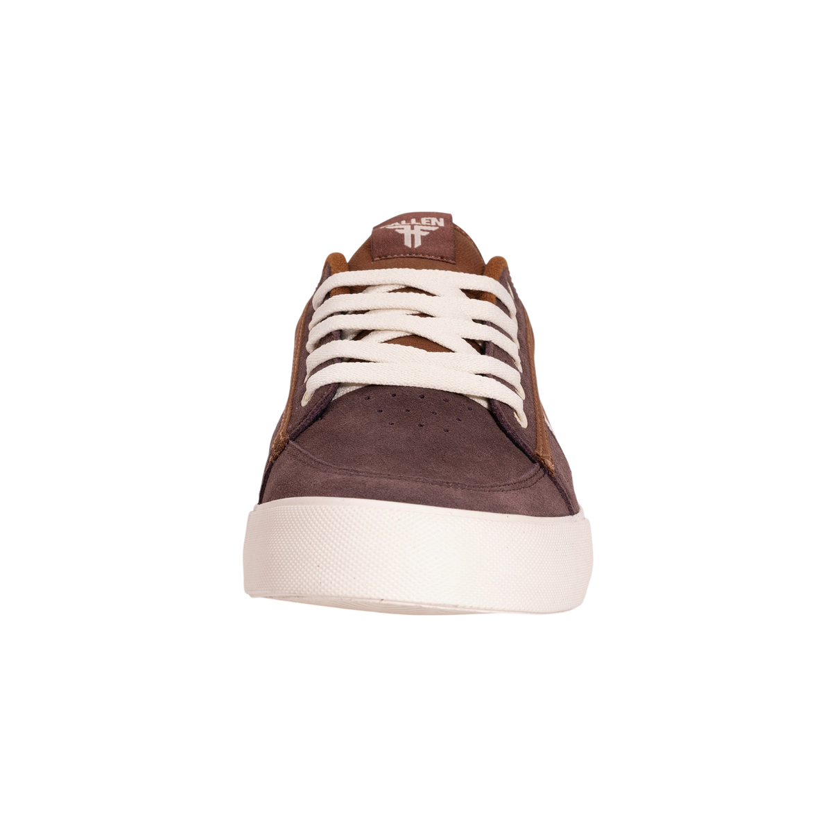 Fallen Footwear Mexico Bomber skate shoe in brown suede with off-white laces and a white rubber sole