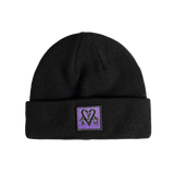 BAM BEANIE	BLACK  / LILAC BAM MARGERA