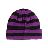BAM STRIPED BEANIE	PURPLE / BLACK BAM MARGERA