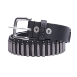 BULLET BELT	BLACK / SILVER