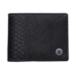 SNAKESKIN WALLET	BLACK / SILVER