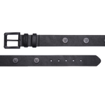 RIVET LOGO BELT	BLACK / BLACK