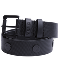 RIVET LOGO BELT	BLACK / BLACK