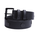 RIVET LOGO BELT	BLACK / BLACK