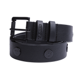 RIVET LOGO BELT	BLACK / BLACK
