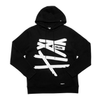 WRAPPED HOODIE BLACK / WHITE