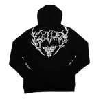 IRON HOODIE	BLACK / WHITE