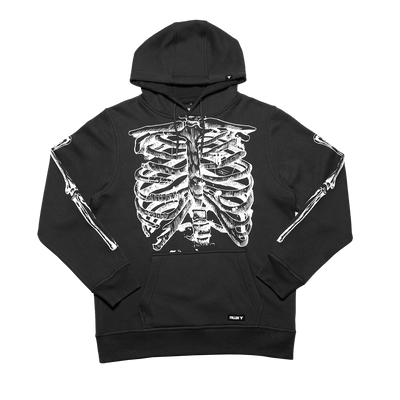 SKELETON HOODIE	ASPHALT / OFF WHITE
