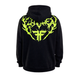IRON HOODIE	BLACK / LIME