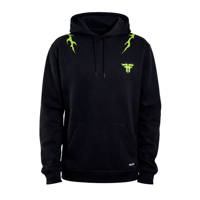 IRON HOODIE	BLACK / LIME
