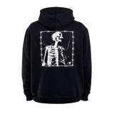 BARBED BONES HOODIE	BLACK / WHITE