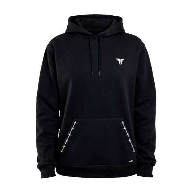 BARBED BONES HOODIE	BLACK / WHITE