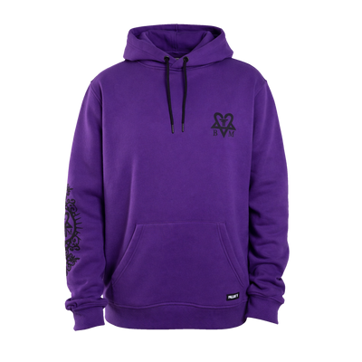 BAM HOODIE	LILAC / BLACK BAM MARGERA