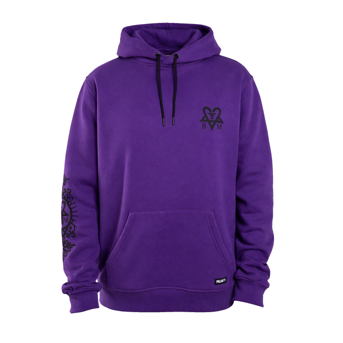 BAM HOODIE	LILAC / BLACK BAM MARGERA