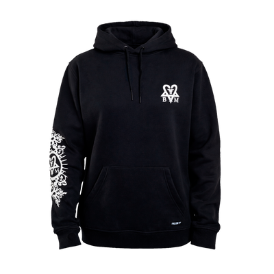 BAM HOODIE	BLACK / WHITE BAM MARGERA