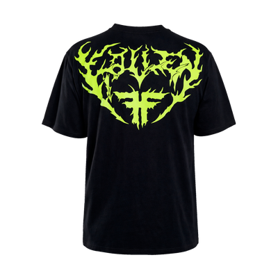 IRON TEE	BLACK / LIME