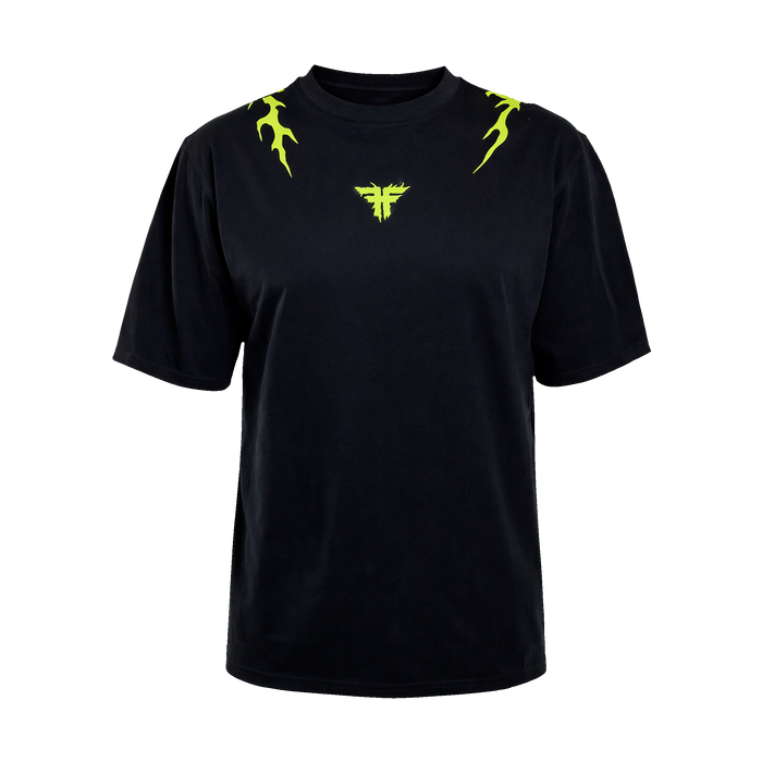 IRON TEE	BLACK / LIME