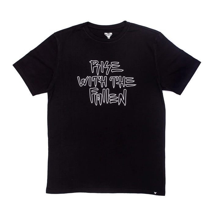 RISE WITH TEE	BLACK / WHITE
