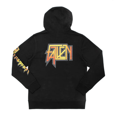 SCORCHED HOODIE	BLACK / YELLOW