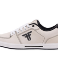 Fallen Footwear Mexico Patriot XP skate shoes in white suede with black logo and padded cupsole design