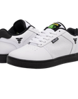Fallen Footwear Mexico The Pawn skate shoes in white and black with perforated side panels and Ed Templeton artwork.