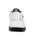 Fallen Footwear Mexico Pawn skate shoe in white with black sole and Ed Templeton graphic on the tongue