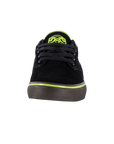 Fallen Footwear Mexico The Goat black suede skate shoe with lime green accents and gum vulcanized sole