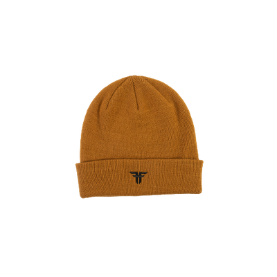 TRADEMARK EMBROIDERED BEANIE CAMEL