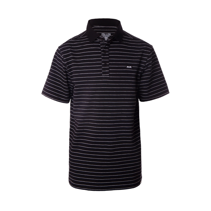 POLO TEE	STRIPE/BLACK